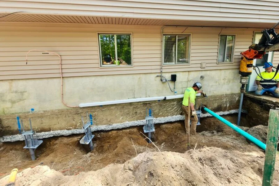 Helical Pier Installation in Dumas, AR