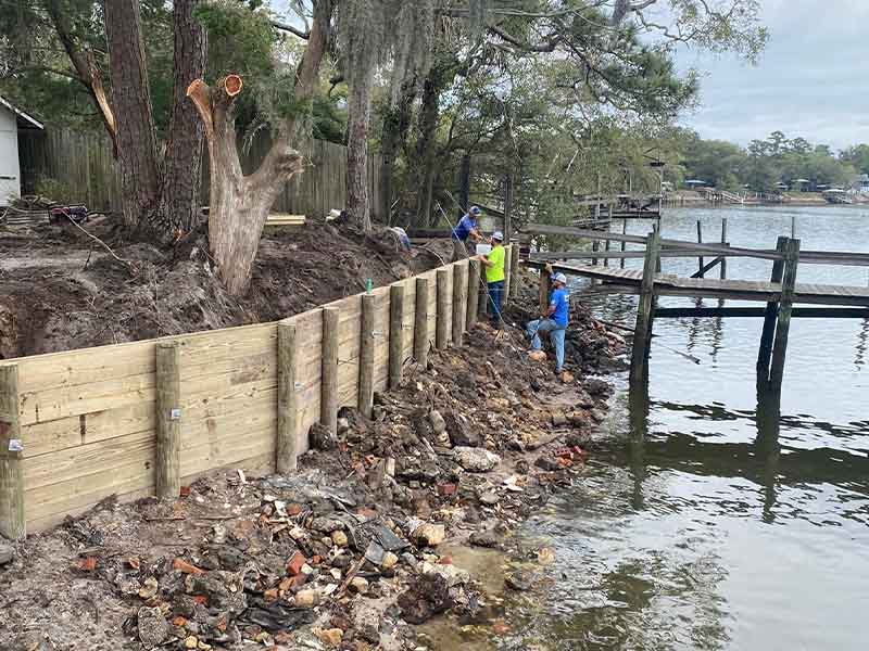 Seawall Repair in Dumas, AR