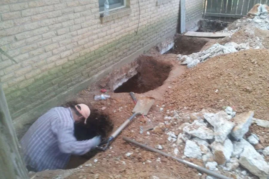 Slab Pier Installation in Dumas, AR